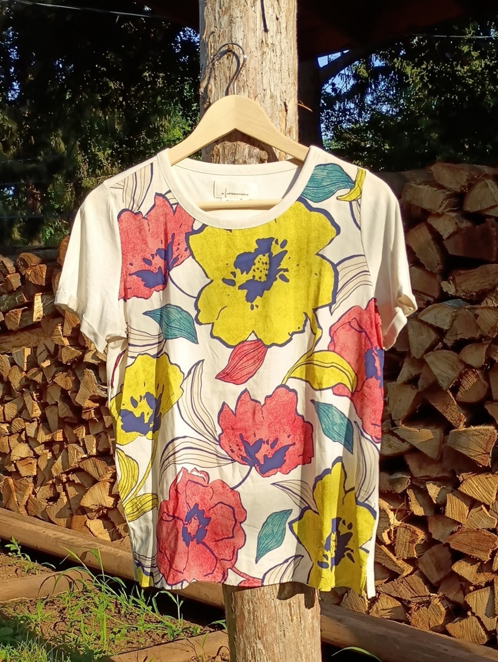 By Anthropologie Floria Short Sleeve Tee S - Picture 4 of 14